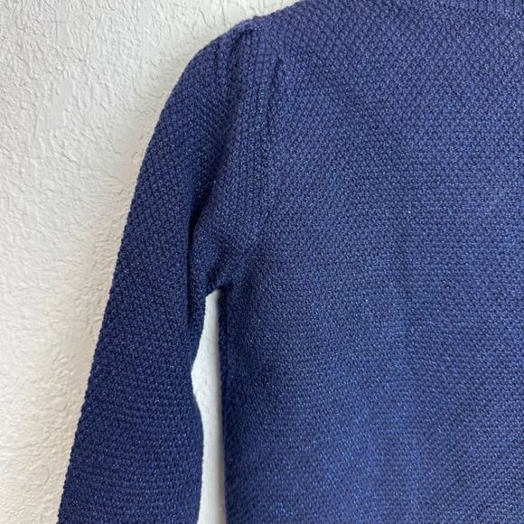 GAP Crew Neck Cardigan Blue with Sparkle Threads 4T - Picture 3 of 6